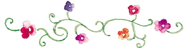flowers-on-scroll