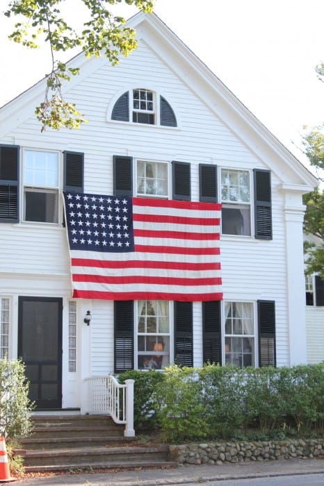 Our House with the flag