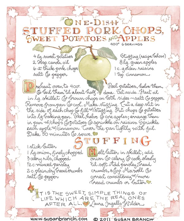 Stuffed Pork Chops | Susan Branch Blog