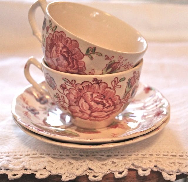Johnson Brothers Rose Chintz cups and saucers