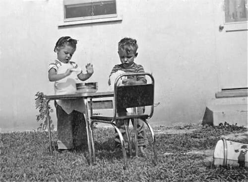 me and Jim "doing dishes"
