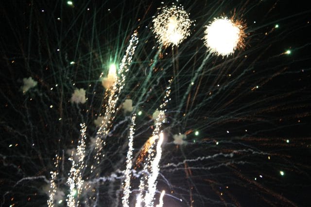 Last year, island fireworks!