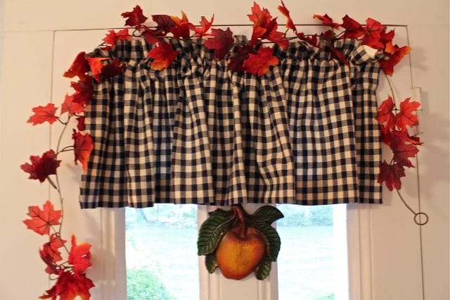 hanging leaves over the door