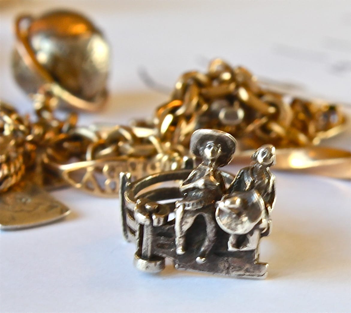 Gone with the sale wind charm bracelet