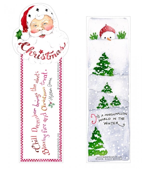 Christmas bookmark