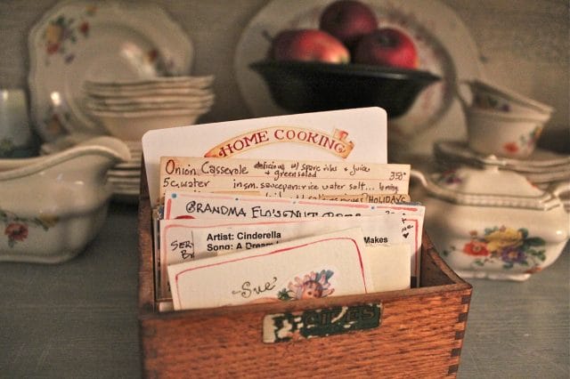 Old recipe boxes