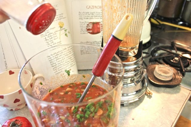making Gazpacho