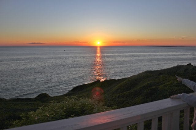sunset in Menemsha