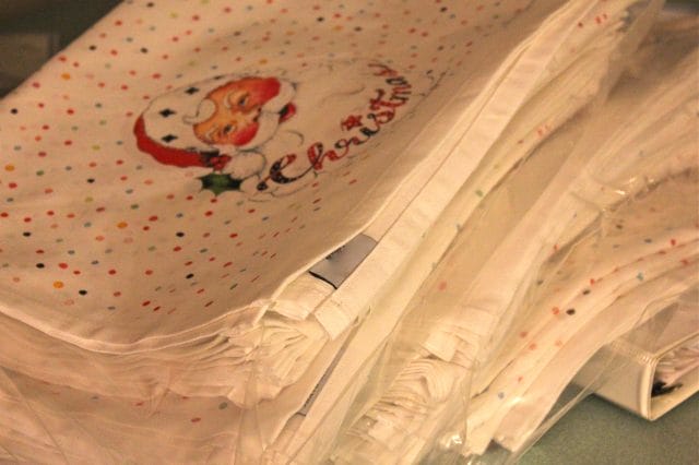 santa tea towels