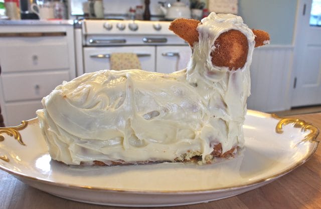 frosted lamb cake