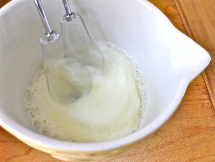 beat the egg whites