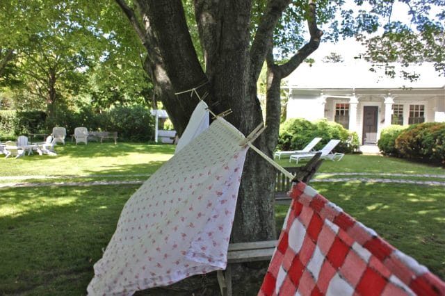 hanging clothes