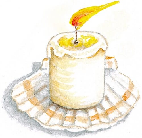 shell candle