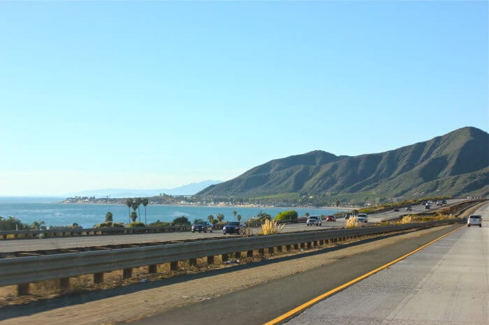 driving north on Highway One