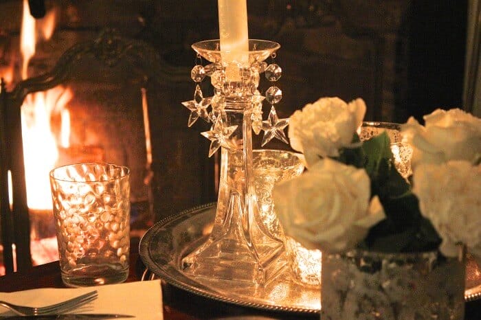 New Year's Eve in front of the fire