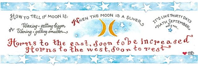 Susan Branch Moon Bookmark 2015