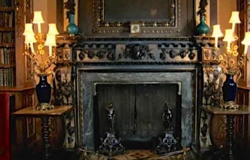 Downton Fireplace in the Library