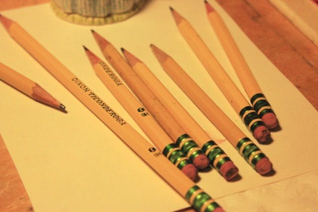 worn out pencils