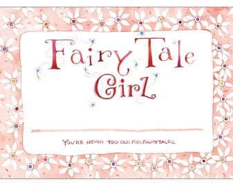Fairy Tale Girl Name Tag for book signings