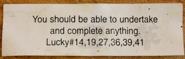 fortune cookie