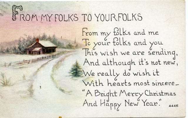 Christmas vintage postcard