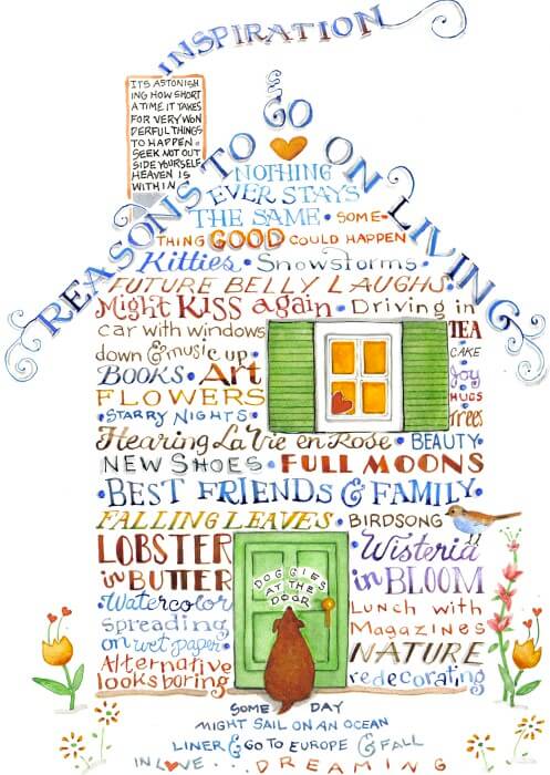 word reasons to go on living