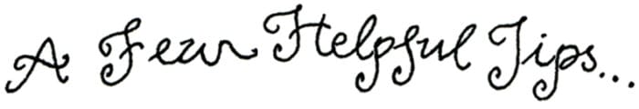 helpful tips